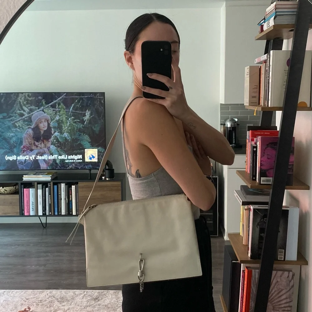 All Saints Leather Shoulder Bag (white) - Picture 7 of 7